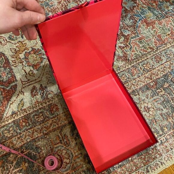 BareMinerals makeup or trinket box with quote and pull tab - Picture 5 of 7